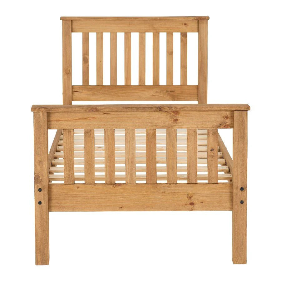Monaco High Foot End Wooden Bed Frame
