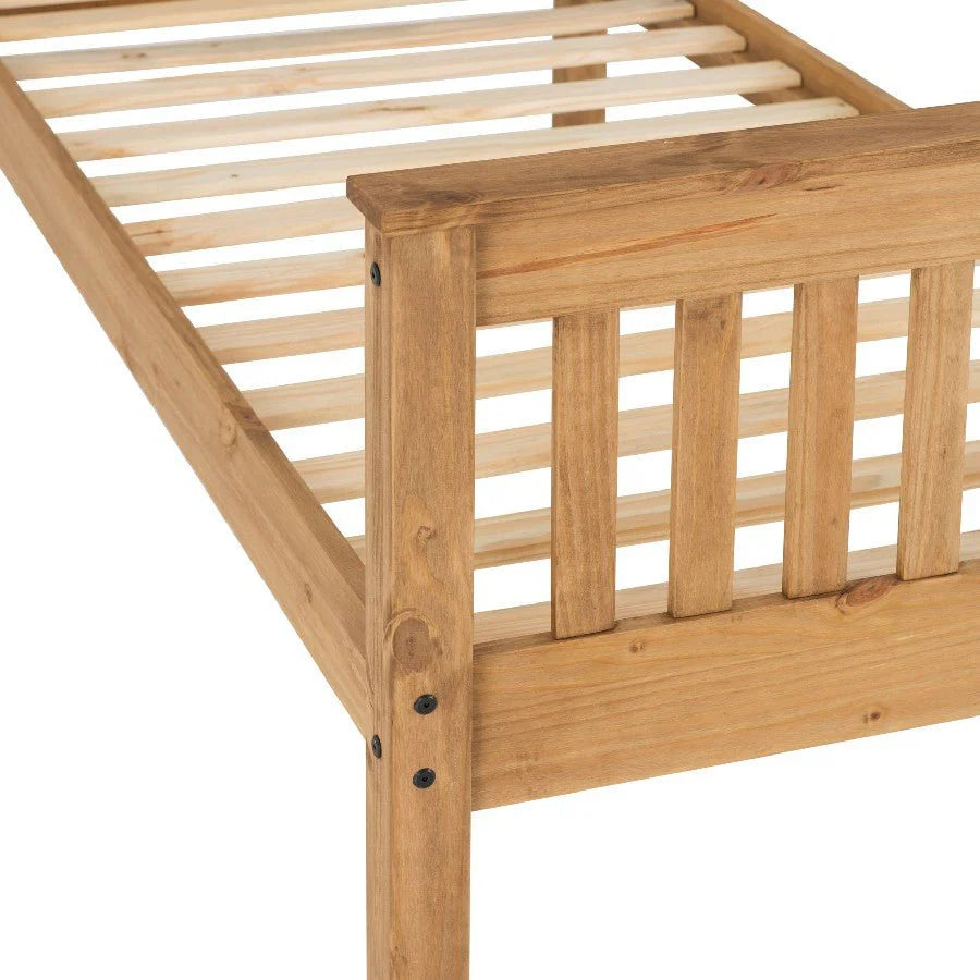 Monaco High Foot End Wooden Bed Frame