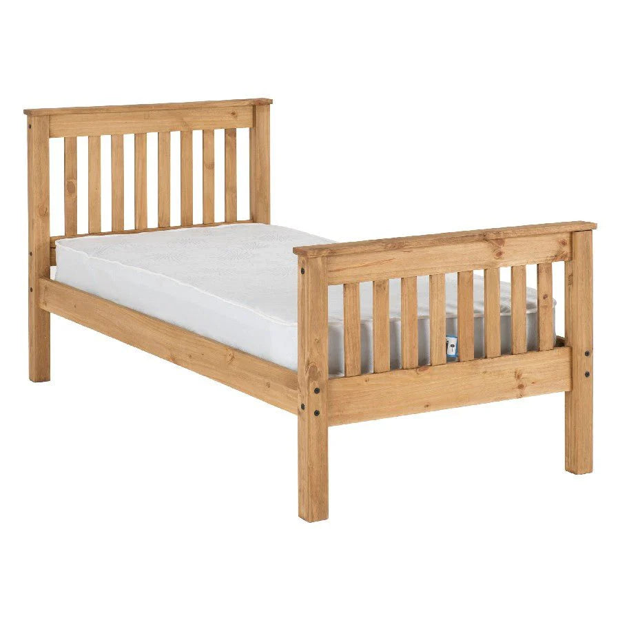 Monaco High Foot End Wooden Bed Frame