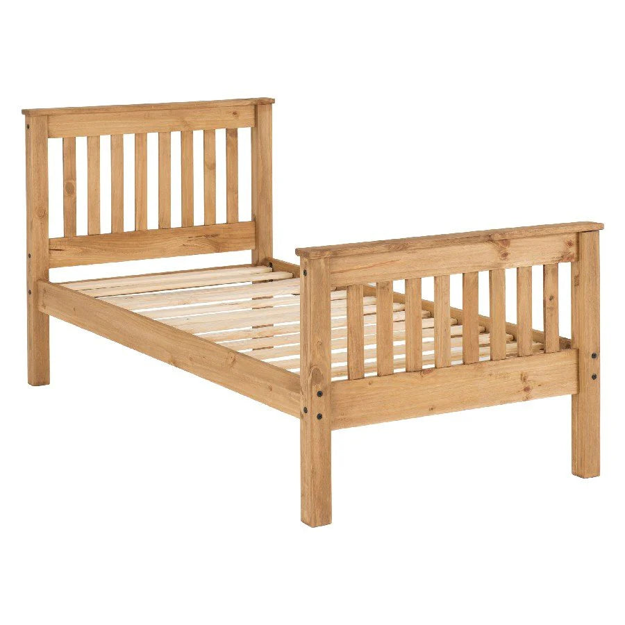 Monaco High Foot End Wooden Bed Frame