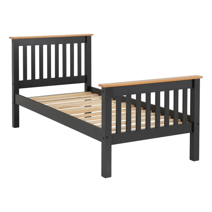 Monaco High Foot End Wooden Bed Frame
