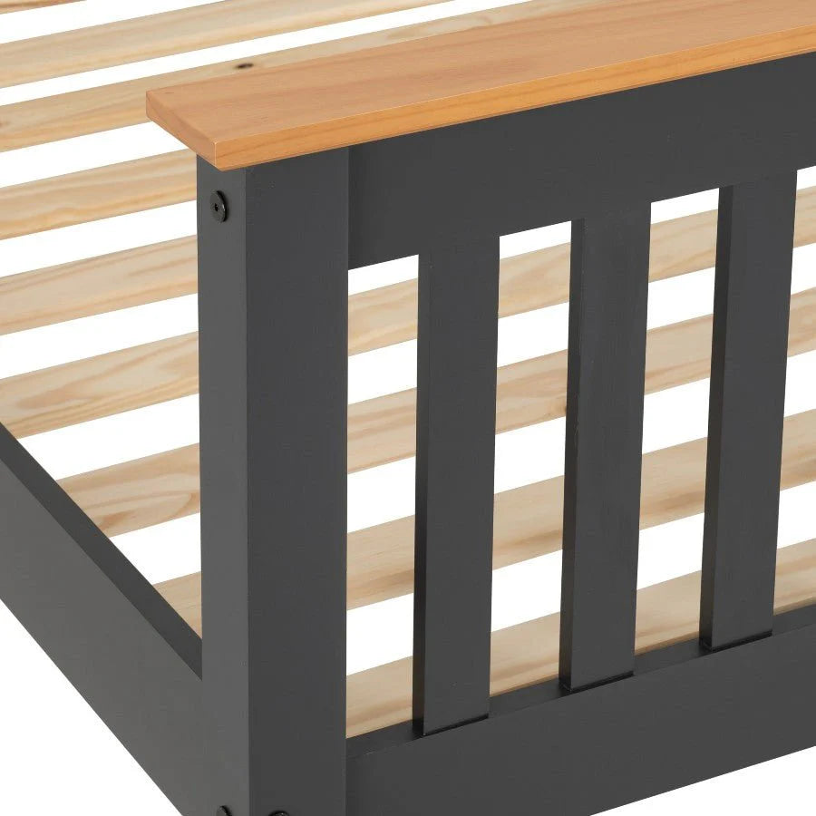 Monaco High Foot End Wooden Bed Frame
