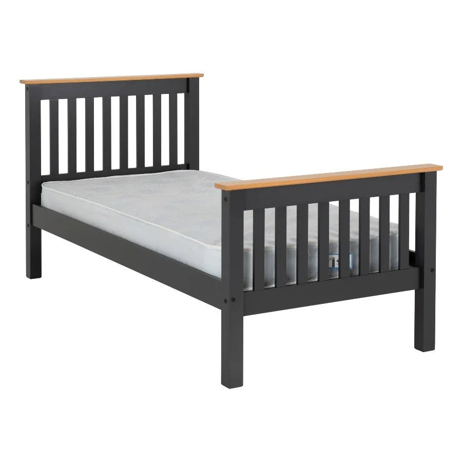 Monaco High Foot End Wooden Bed Frame