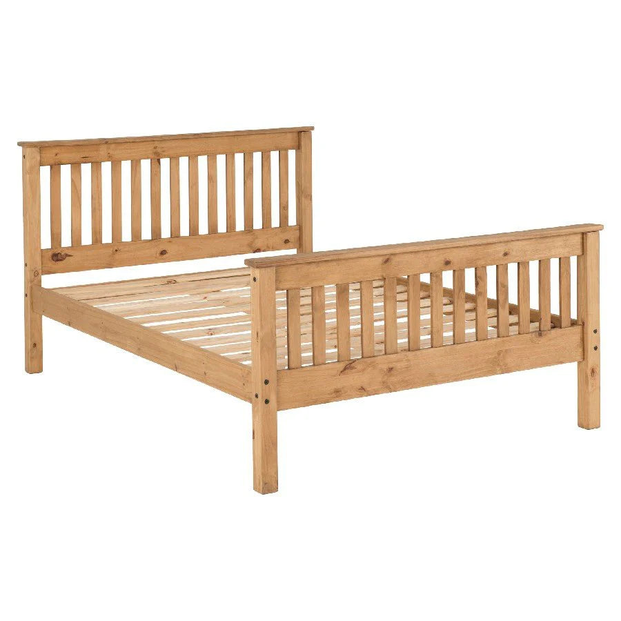 Monaco High Foot End Wooden Bed Frame
