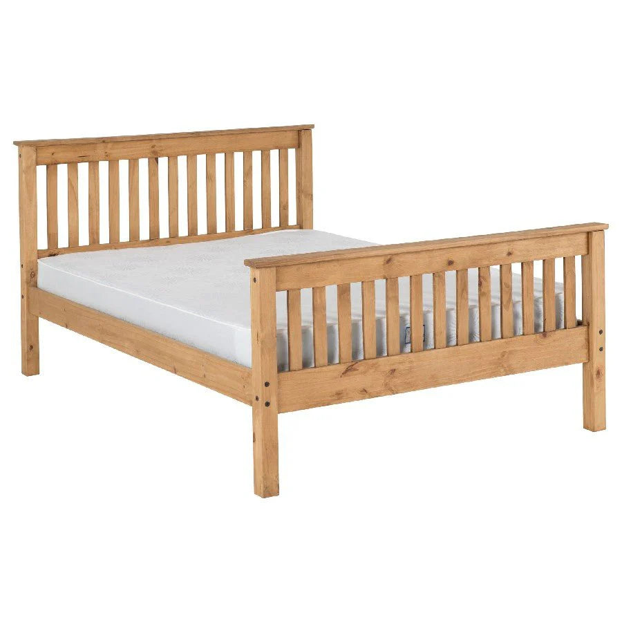Monaco High Foot End Wooden Bed Frame