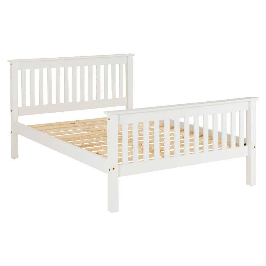 Monaco High Foot End Wooden Bed Frame
