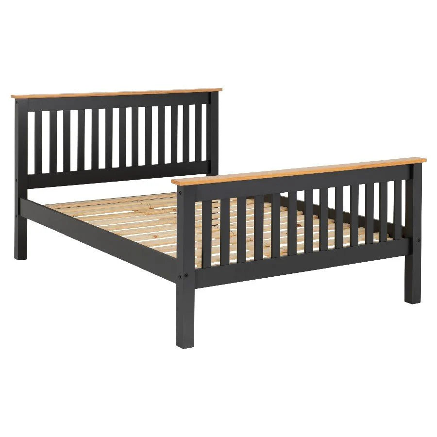 Monaco High Foot End Wooden Bed Frame