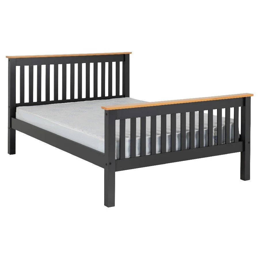 Monaco High Foot End Wooden Bed Frame