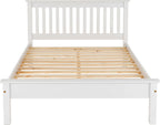 Monaco Low Foot End Wooden Bed Frame