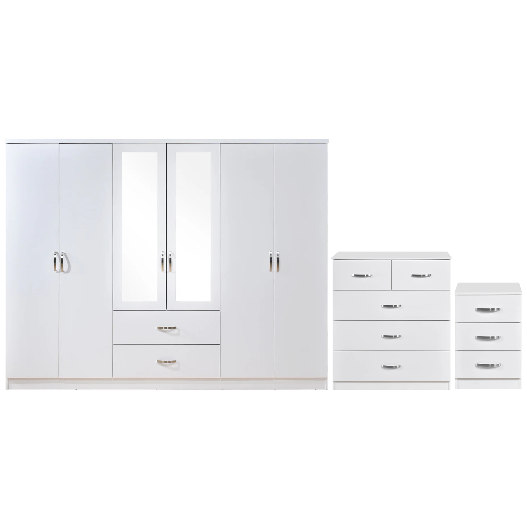 Paddington 3+2 Drawer Chest 3 Piece Bedroom Set