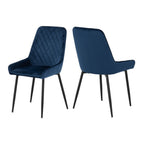 Pair of Avery Velvet Chairs - Seconique