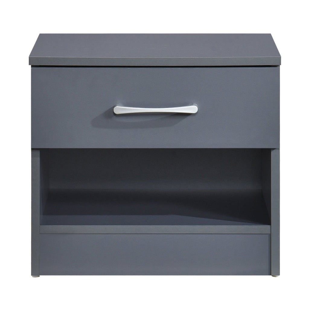 Pair of Highbury 1 Drawer Open Shelf Bedside Tables - Swish Furniture