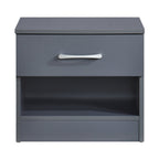 Pair of Highbury 1 Drawer Open Shelf Bedside Tables - Swish Furniture