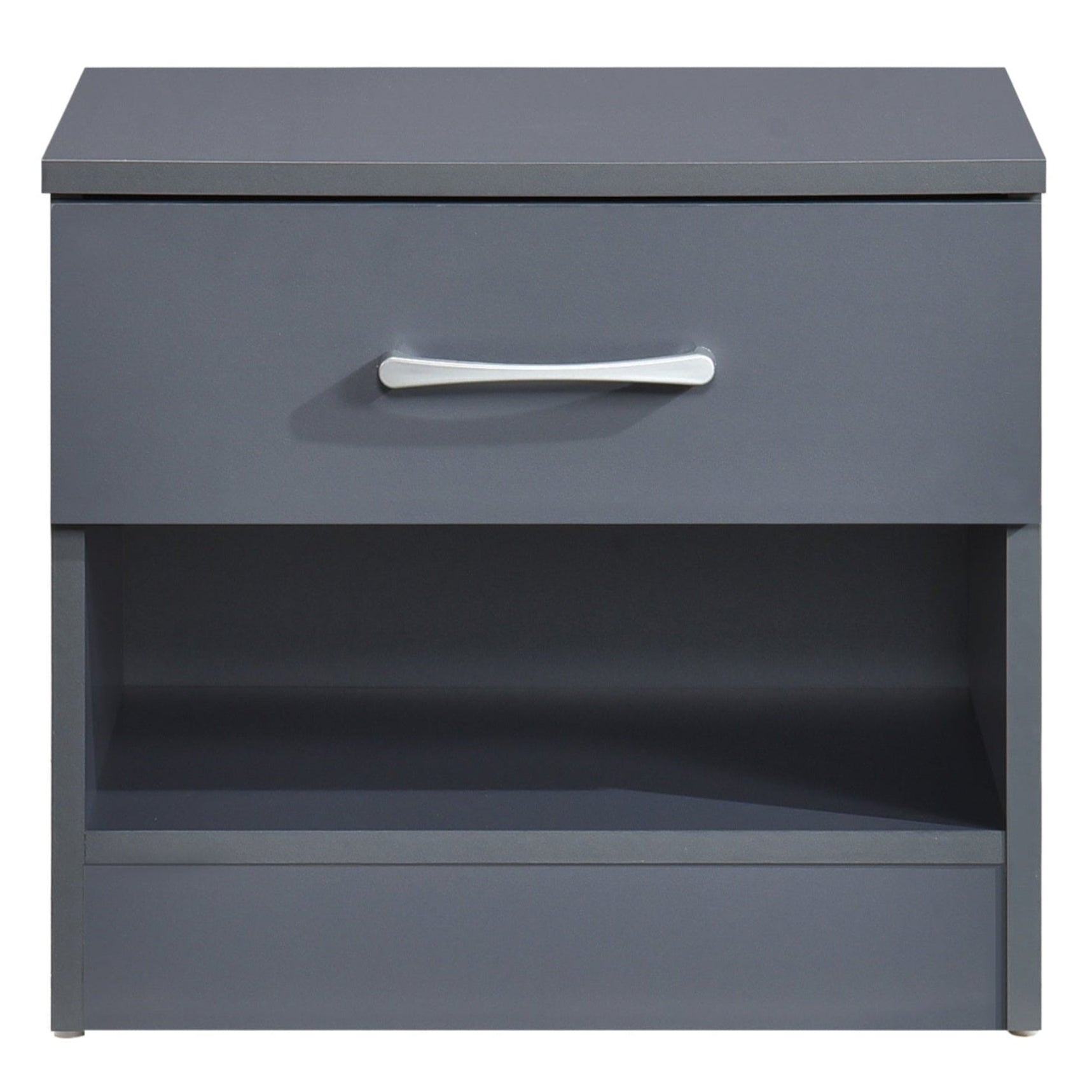 Pair of Highbury 1 Drawer Open Shelf Bedside Tables - Swish Furniture