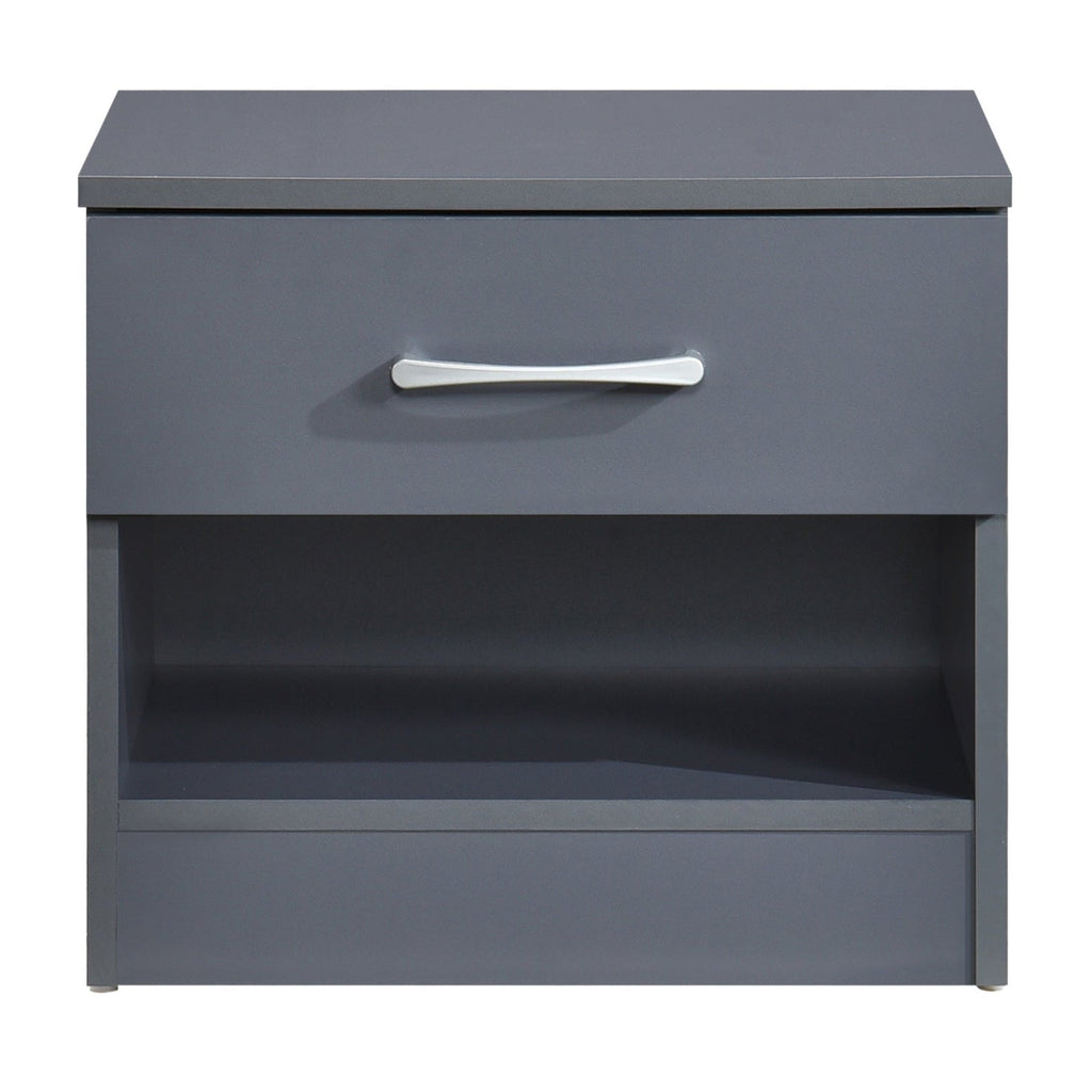 Pair of Highbury 1 Drawer Open Shelf Bedside Tables - Swish Furniture