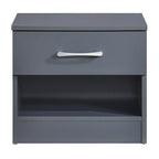 Pair of Highbury 1 Drawer Open Shelf Bedside Tables - Swish Furniture