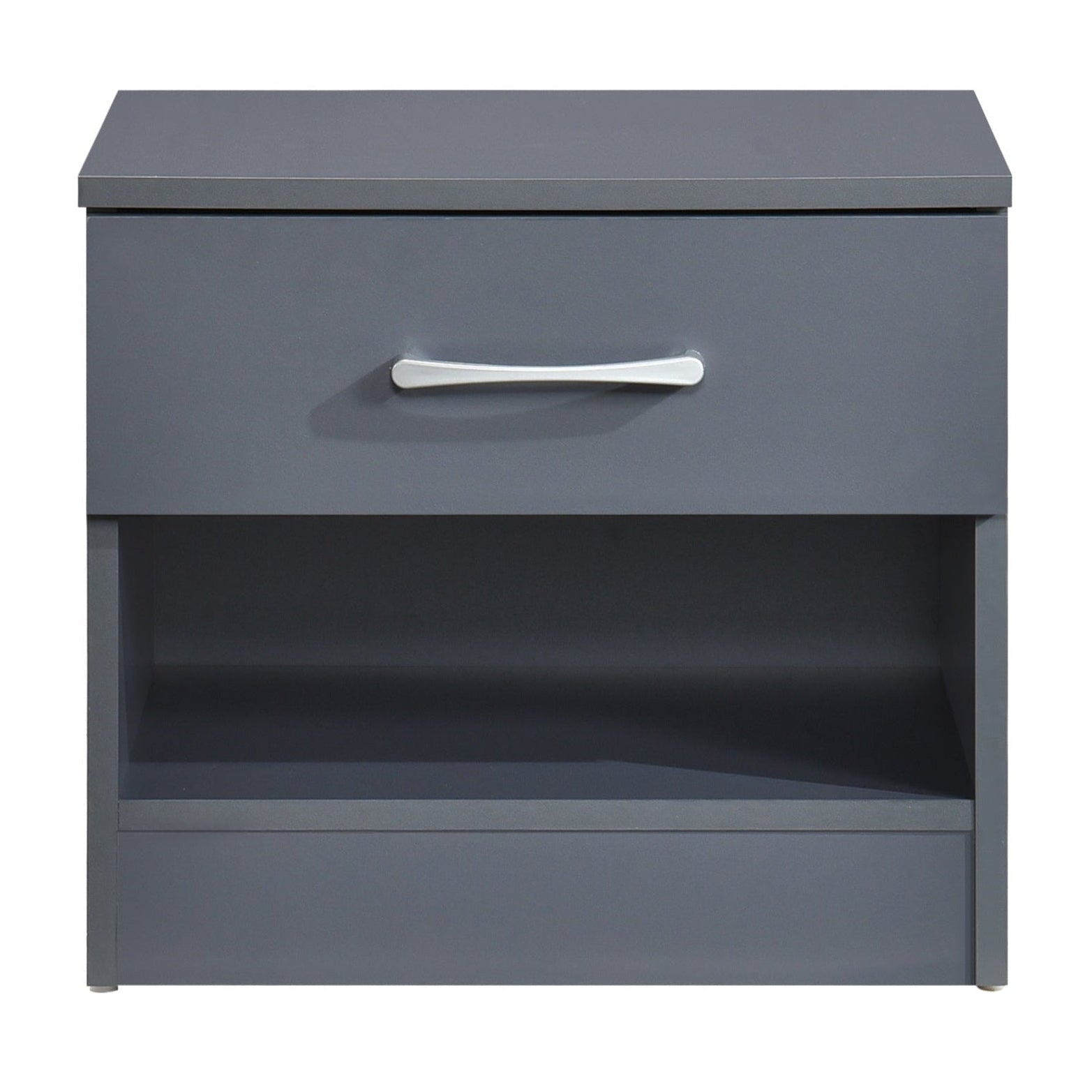 Pair of Highbury 1 Drawer Open Shelf Bedside Tables - Swish Furniture