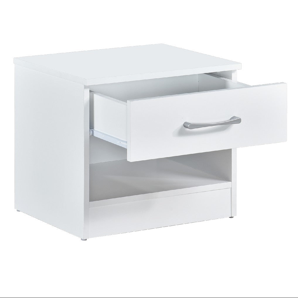 Pair of Highbury 1 Drawer Open Shelf Bedside Tables - Swish Furniture