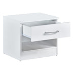 Pair of Highbury 1 Drawer Open Shelf Bedside Tables - Swish Furniture