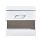 Pair of Highbury 1 Drawer Open Shelf Bedside Tables - Swish Furniture