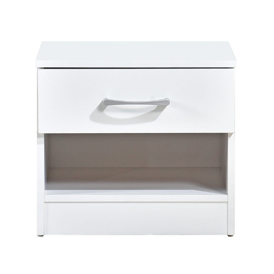 Pair of Highbury 1 Drawer Open Shelf Bedside Tables - Swish Furniture