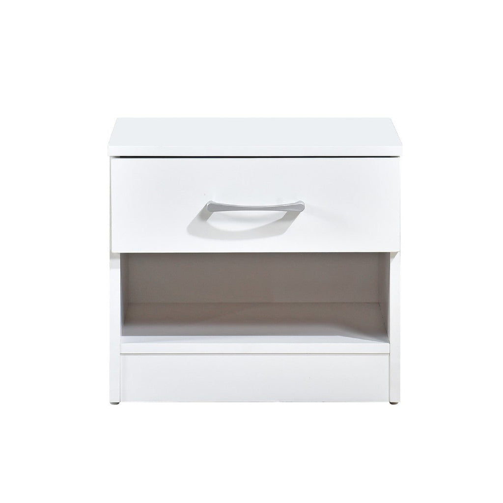 Pair of Highbury 1 Drawer Open Shelf Bedside Tables - Swish Furniture