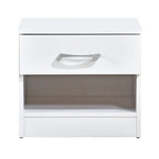 Pair of Highbury 1 Drawer Open Shelf Bedside Tables - Swish Furniture