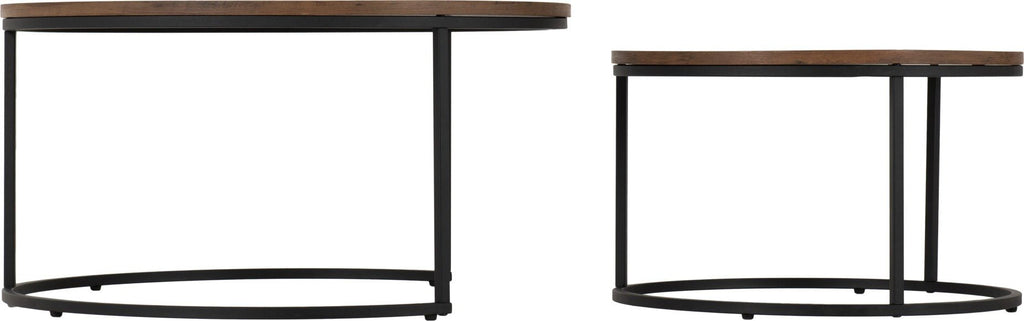 Quebec Round Nesting Coffee Table Set - Seconique