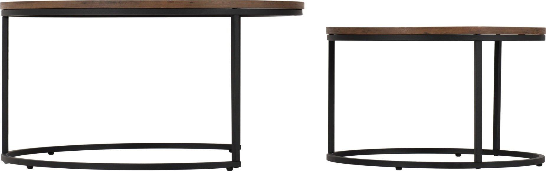 Quebec Round Nesting Coffee Table Set - Seconique