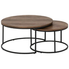 Quebec Round Nesting Coffee Table Set - Seconique