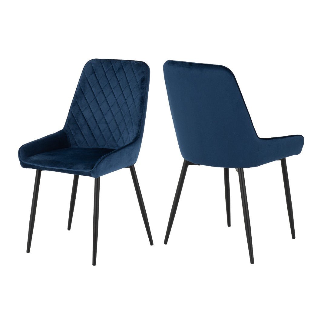 Quebec Straight Edge Dining Set with 4 Avery Chairs - Seconique
