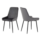 Quebec Straight Edge Dining Set with 4 Avery Chairs - Seconique