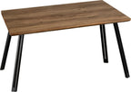 Quebec Straight Edge Dining Table Set with 4 Chairs - Seconique
