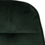 Quebec Wave Edge Dining Set with 4 Velvet Lukas Chairs - Seconique