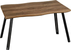 Quebec Wave Edge Medium Dining Table Set with 4 Chairs - Seconique