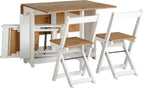 Santos Butterfly Folding Space Saving Dining Set - Seconique