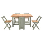 Santos Butterfly Folding Space Saving Dining Set - Seconique