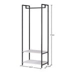 Scala Open Wardrobe with 2 Shelves - Swish Furniture
