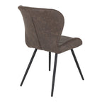 Set of 4 Quebec Faux Leather Dining Chairs - Seconique