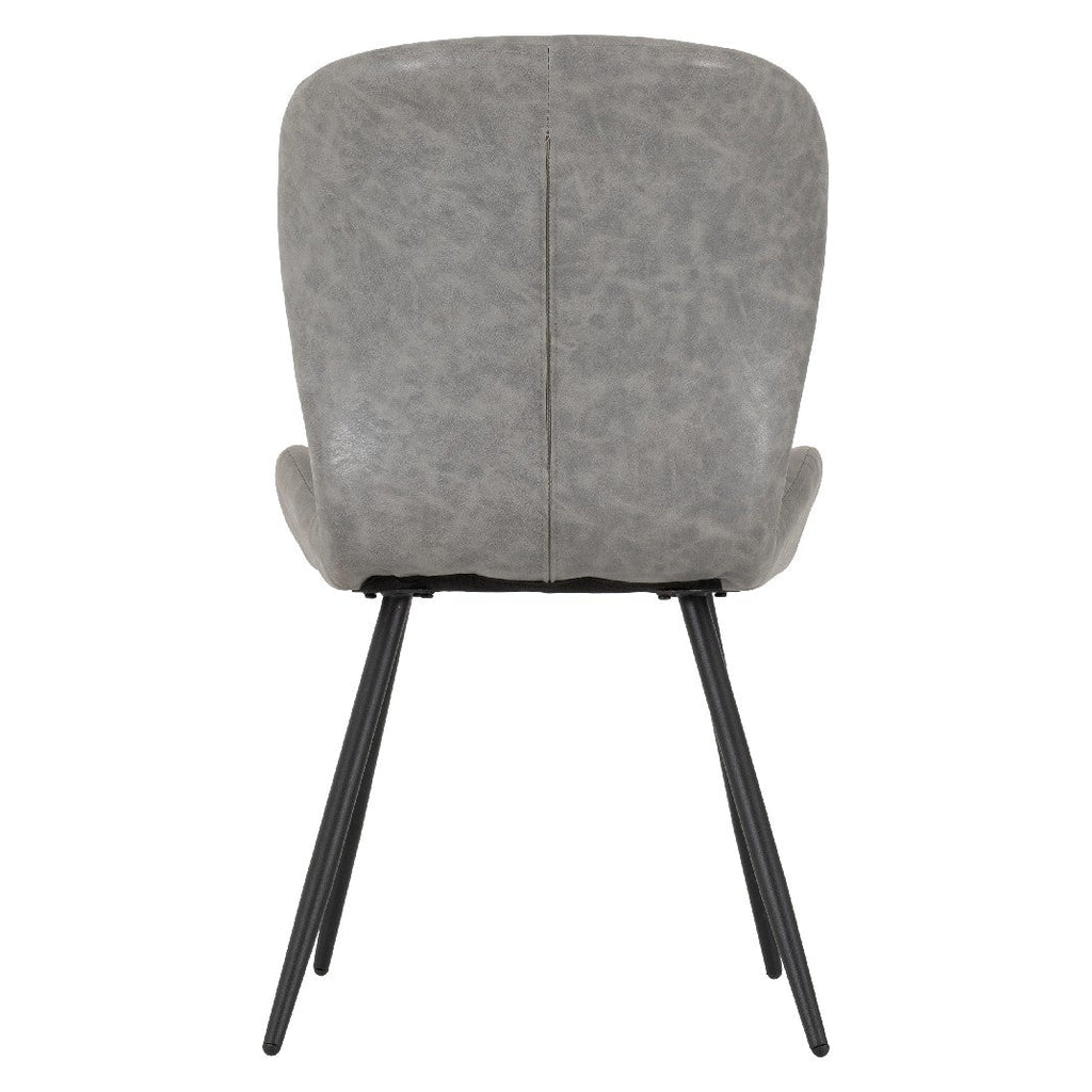 Set of 4 Quebec Faux Leather Dining Chairs - Seconique