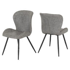 Set of 4 Quebec Faux Leather Dining Chairs - Seconique