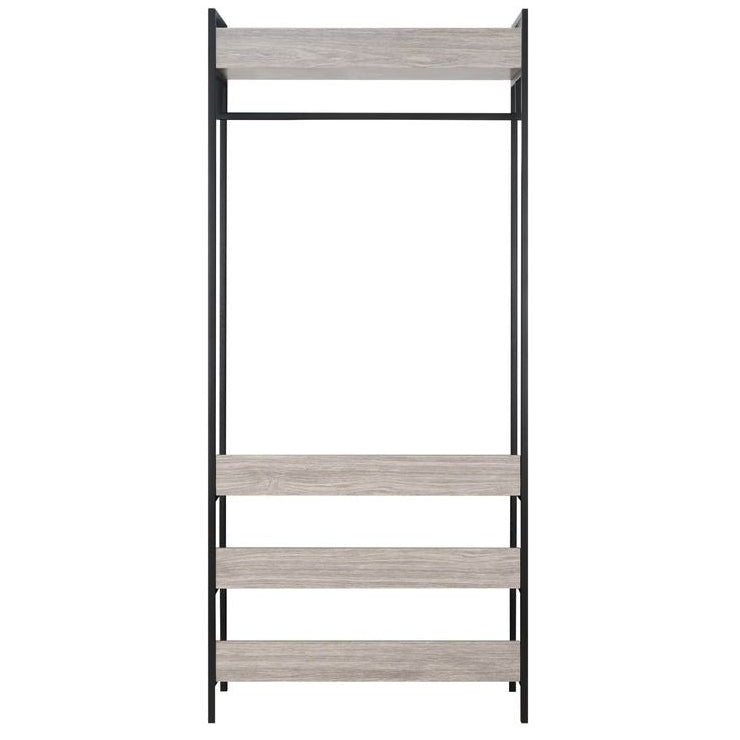 Alva Open Wardrobe with 2 Drawers 3 Piece Bedroom Set