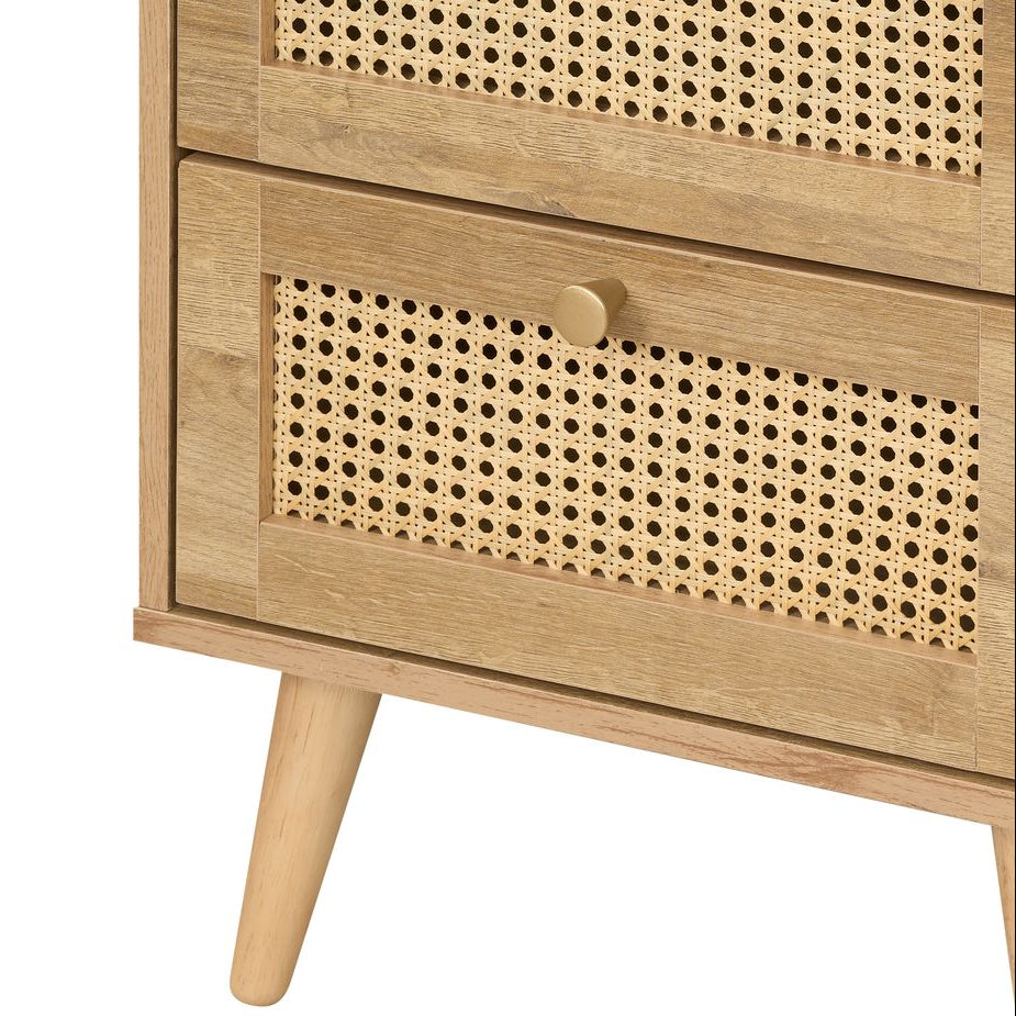 Manila Rattan 2 Door Wardrobe 3 Piece Bedroom Set