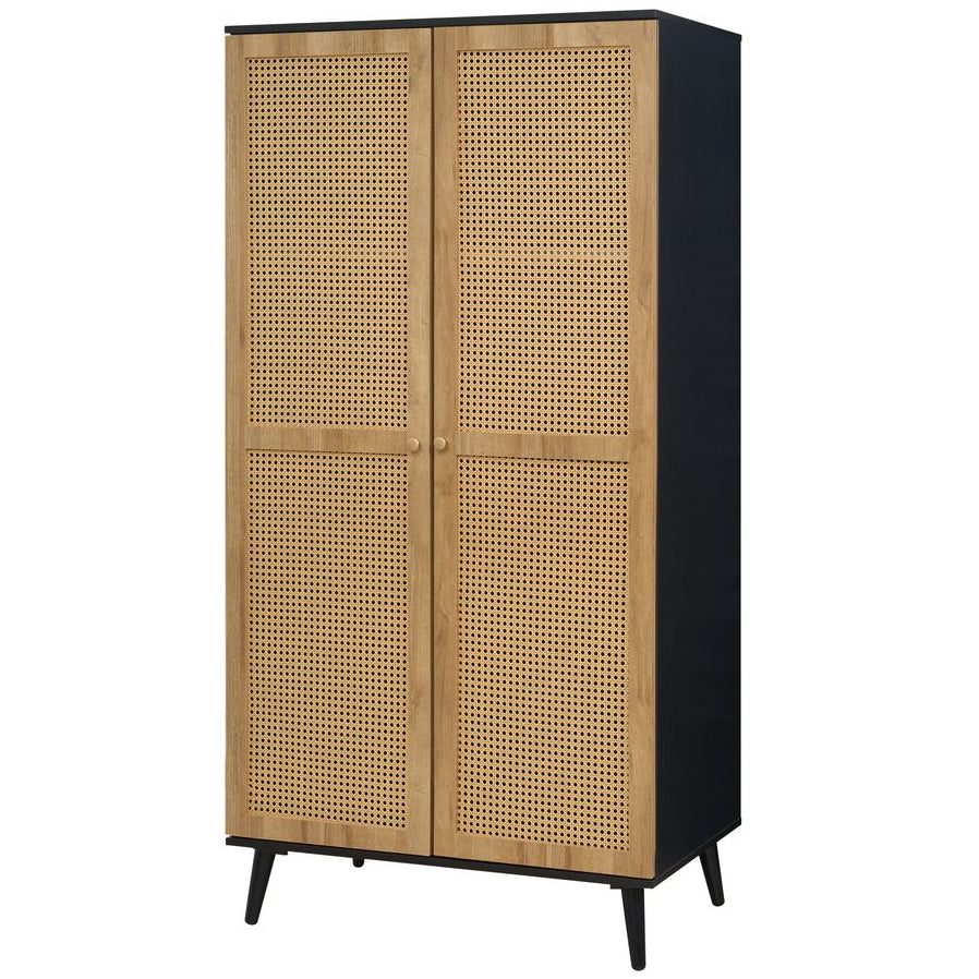 Manila Rattan 2 Door Double Wardrobe