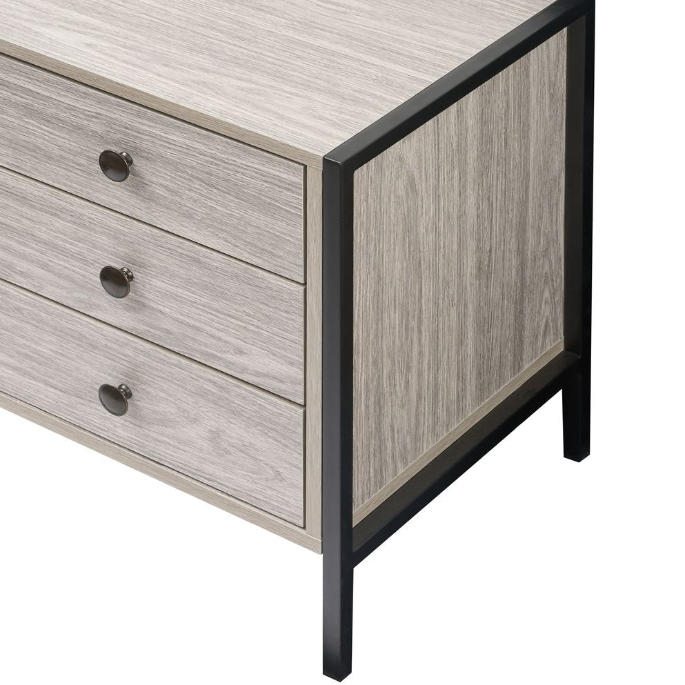 Alva Open Wardrobe with 2 Drawers 3 Piece Bedroom Set