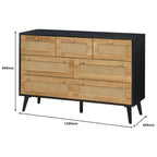 Manila Rattan 7 Drawer Chest of Drawers