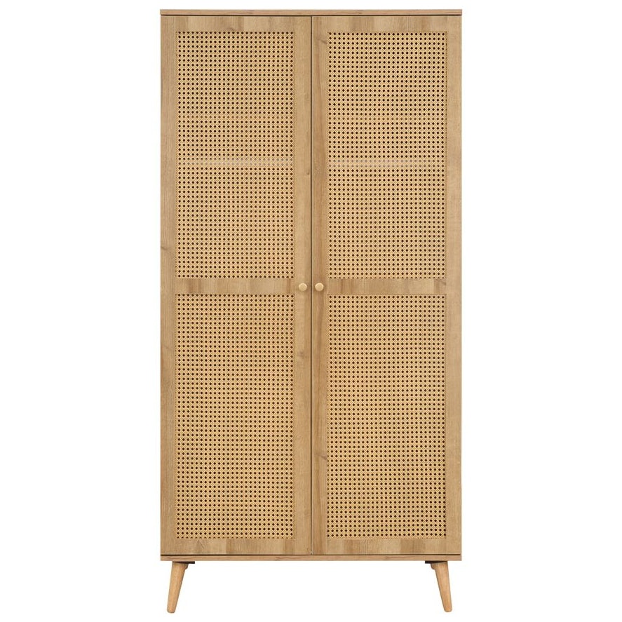 Manila Rattan 2 Door Double Wardrobe